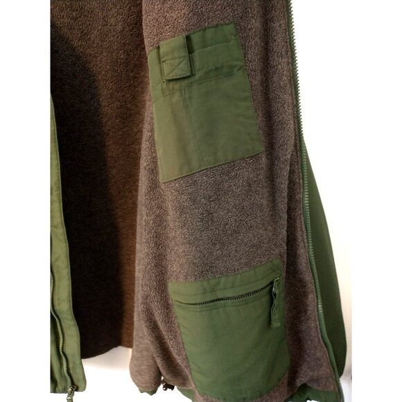 Duluth Trading Co. Men's Jacket Full Zip Green Nylon Fleece Lined Warm Coat - XL - Picture 6 of 9